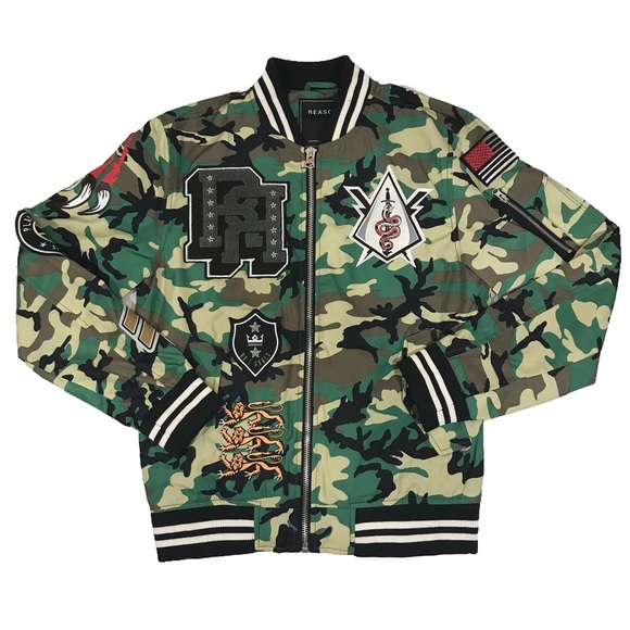 Reason Other - Men’s “Street Veteran” Camo jacket. Size Medium.